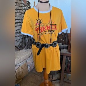 Graphic T-shirt dress